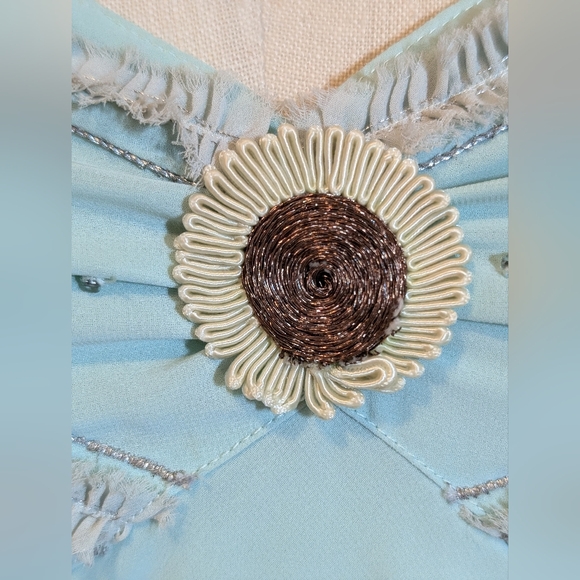 [🔥Vintage Y2K🔥] Stunning LUX Seafoam Slip Dress from Urban Outfitters | Size 9 - Picture 9 of 17